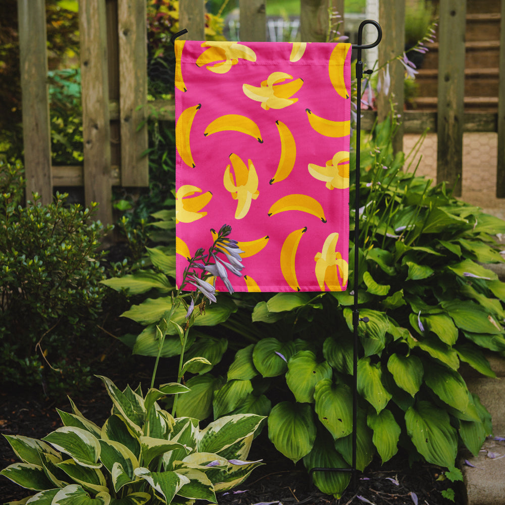 Bananas on Pink Garden Flag - Outdoor Decorative Yard Flag BB5140GF