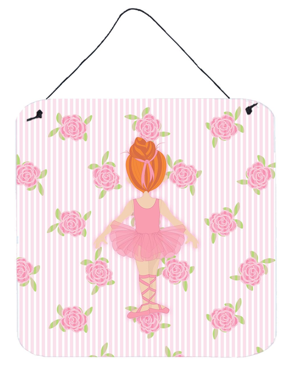 Ballerina Red Head Back Pose Wall or Door Hanging Prints BB5163DS66