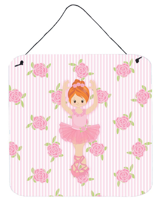 Ballerina Red Front Pose Wall or Door Hanging Prints BB5169DS66