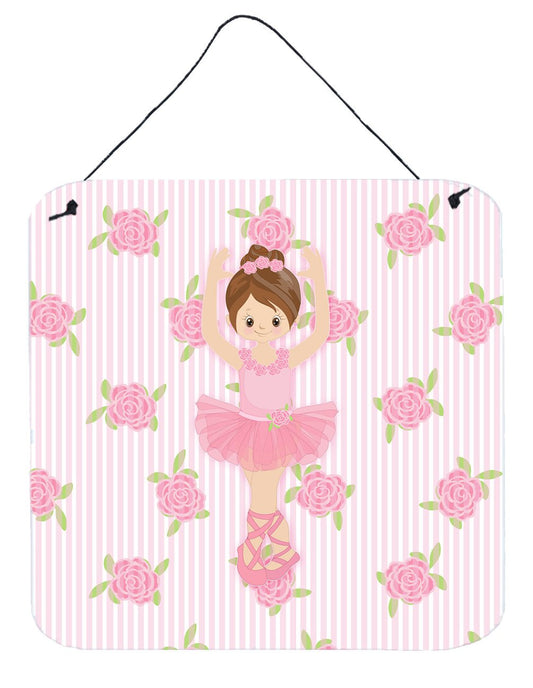 Ballerina Brunette Front Pose Wall or Door Hanging Prints BB5173DS66