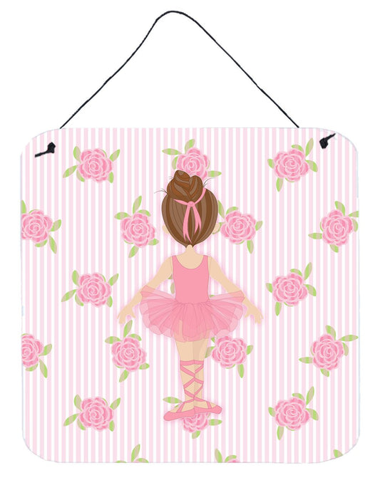 Ballerina Brunette Back Pose Wall or Door Hanging Prints BB5176DS66