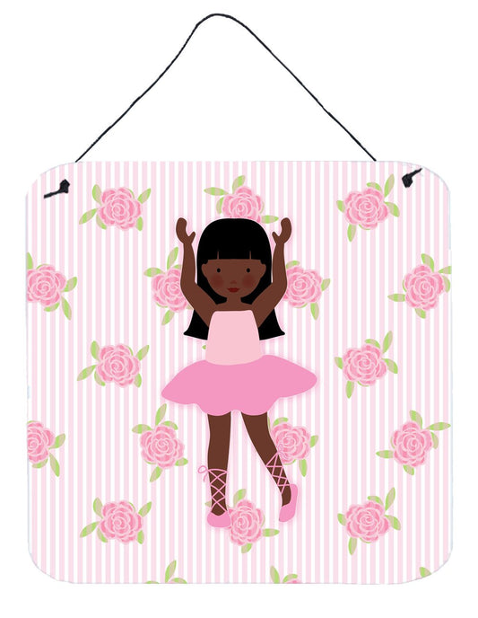 Ballerina African American Long Hair Wall or Door Hanging Prints BB5180DS66