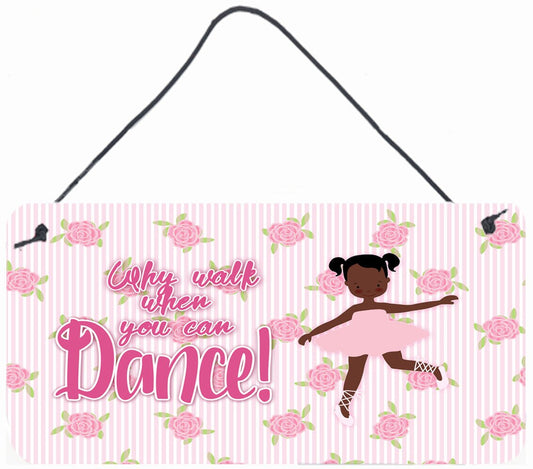 Ballet African American Pigtails Wall or Door Hanging Prints BB5382DS812