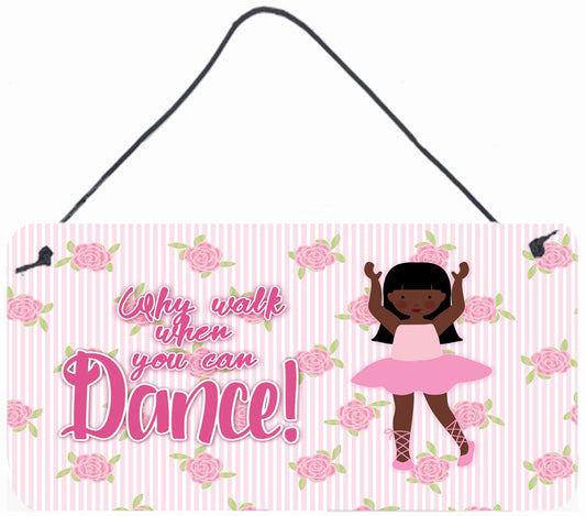 Ballet Long Hair African American Wall or Door Hanging Prints BB5389DS812