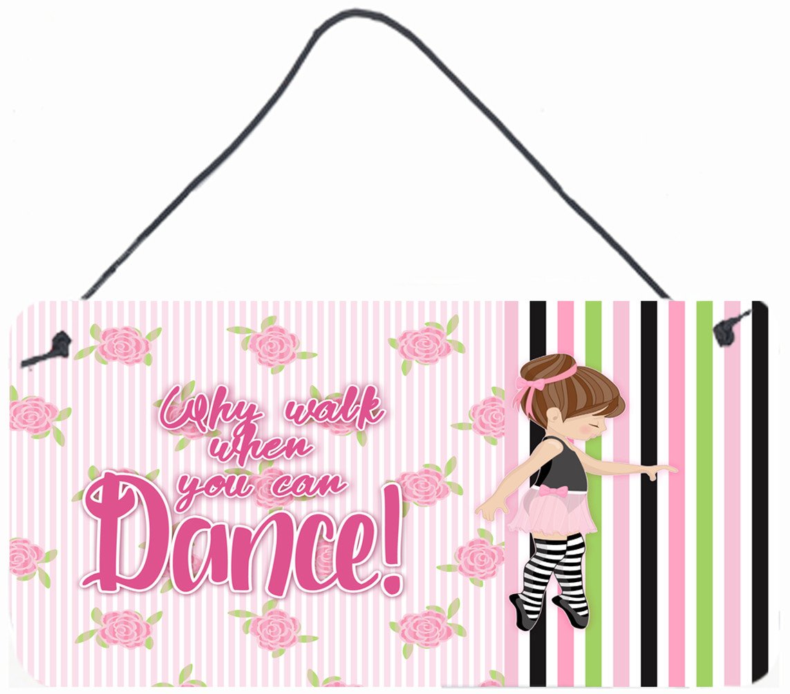 Ballet Dance Stripes Brunette Wall or Door Hanging Prints BB5401DS812