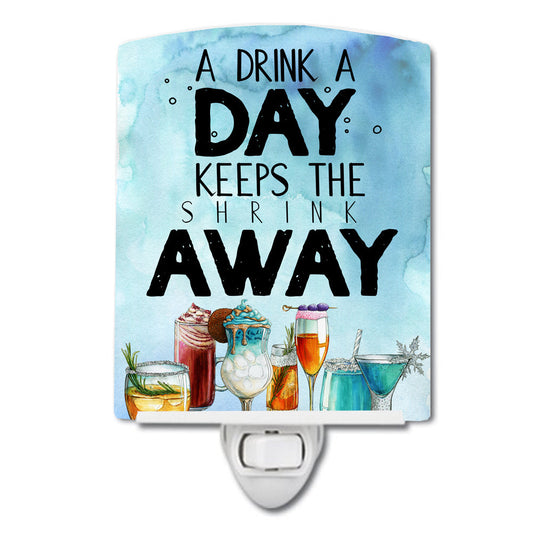 A Drink a Day Sign Ceramic Night Light BB5410CNL