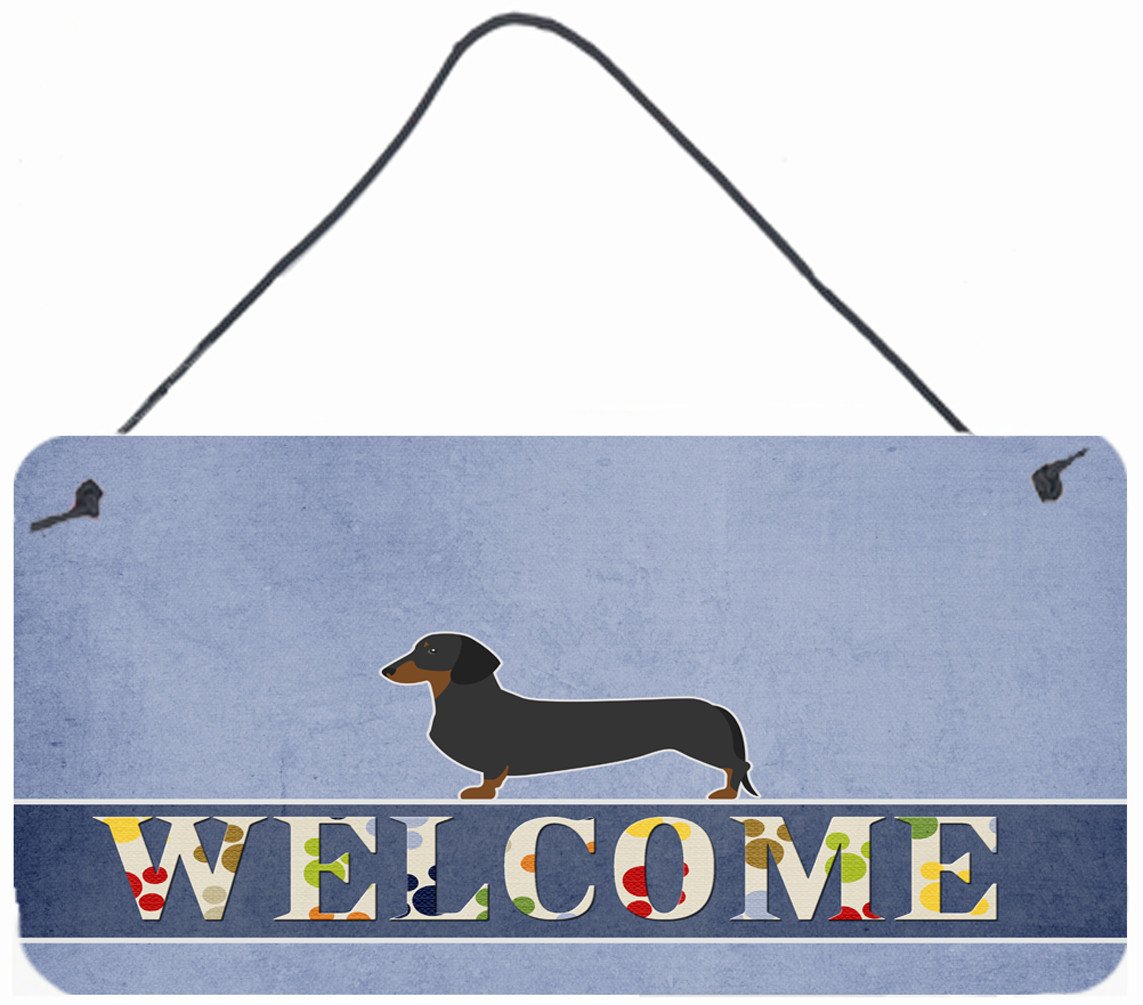 Dachshund Welcome Wall or Door Hanging Prints BB5486DS812