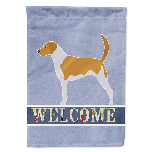 American Foxhound Welcome Flag Canvas House Size BB5502CHF