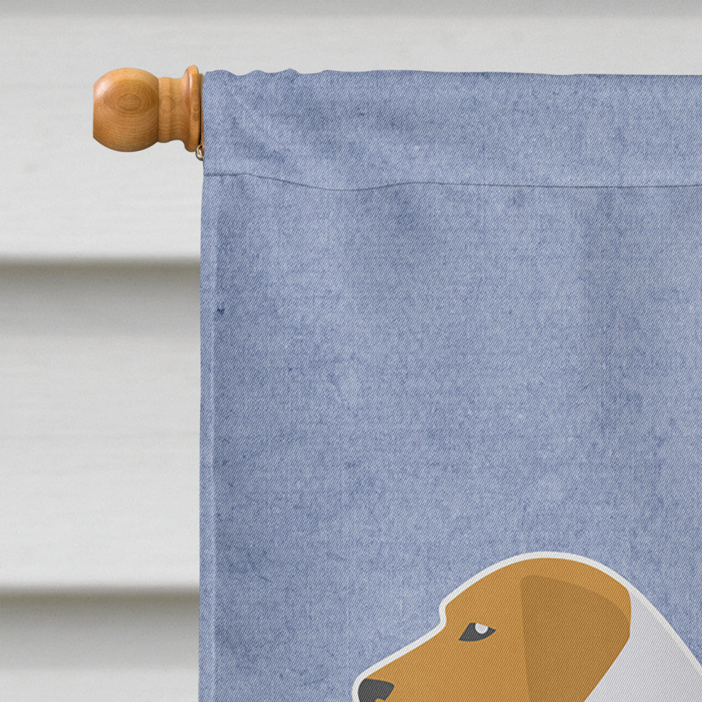 American Foxhound Welcome Flag Canvas House Size BB5502CHF