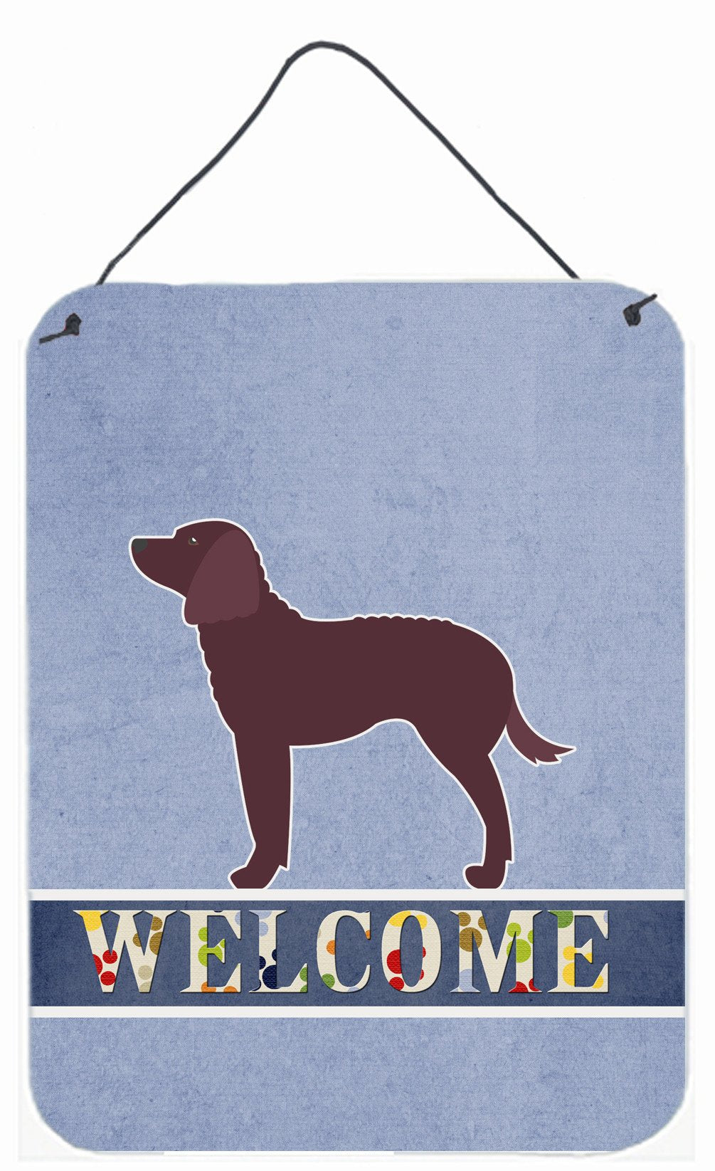 American Water Spaniel Welcome Wall or Door Hanging Prints BB5505DS1216