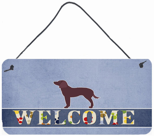 American Water Spaniel Welcome Wall or Door Hanging Prints BB5505DS812