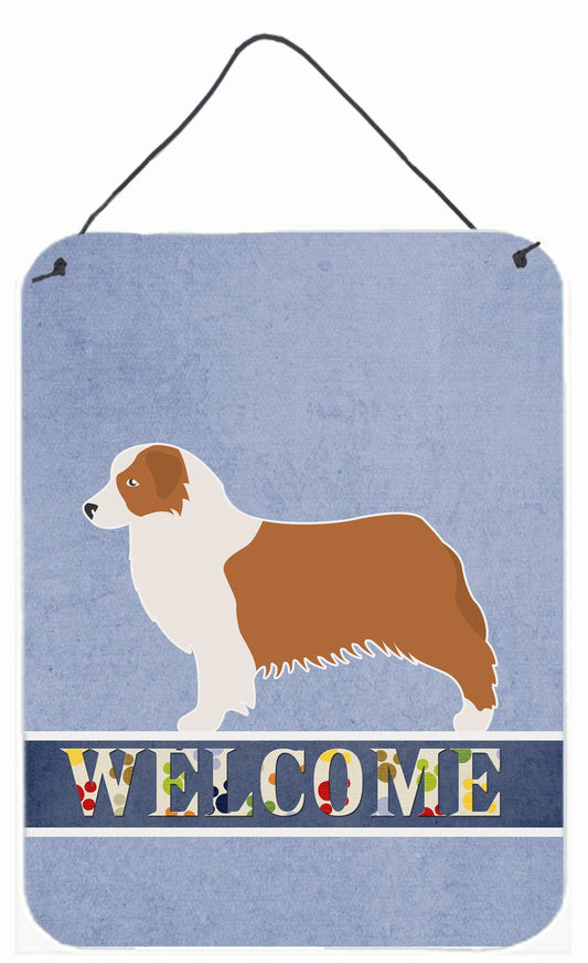 Australian Shepherd Dog Welcome Wall or Door Hanging Prints BB5537DS1216
