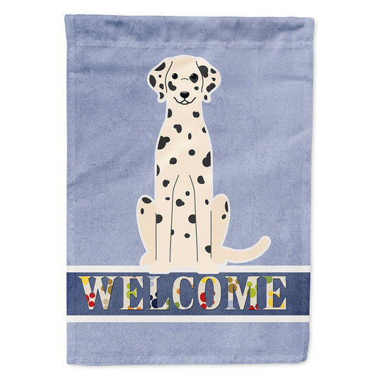 Dalmatian Welcome Flag Canvas House Size BB5678CHF