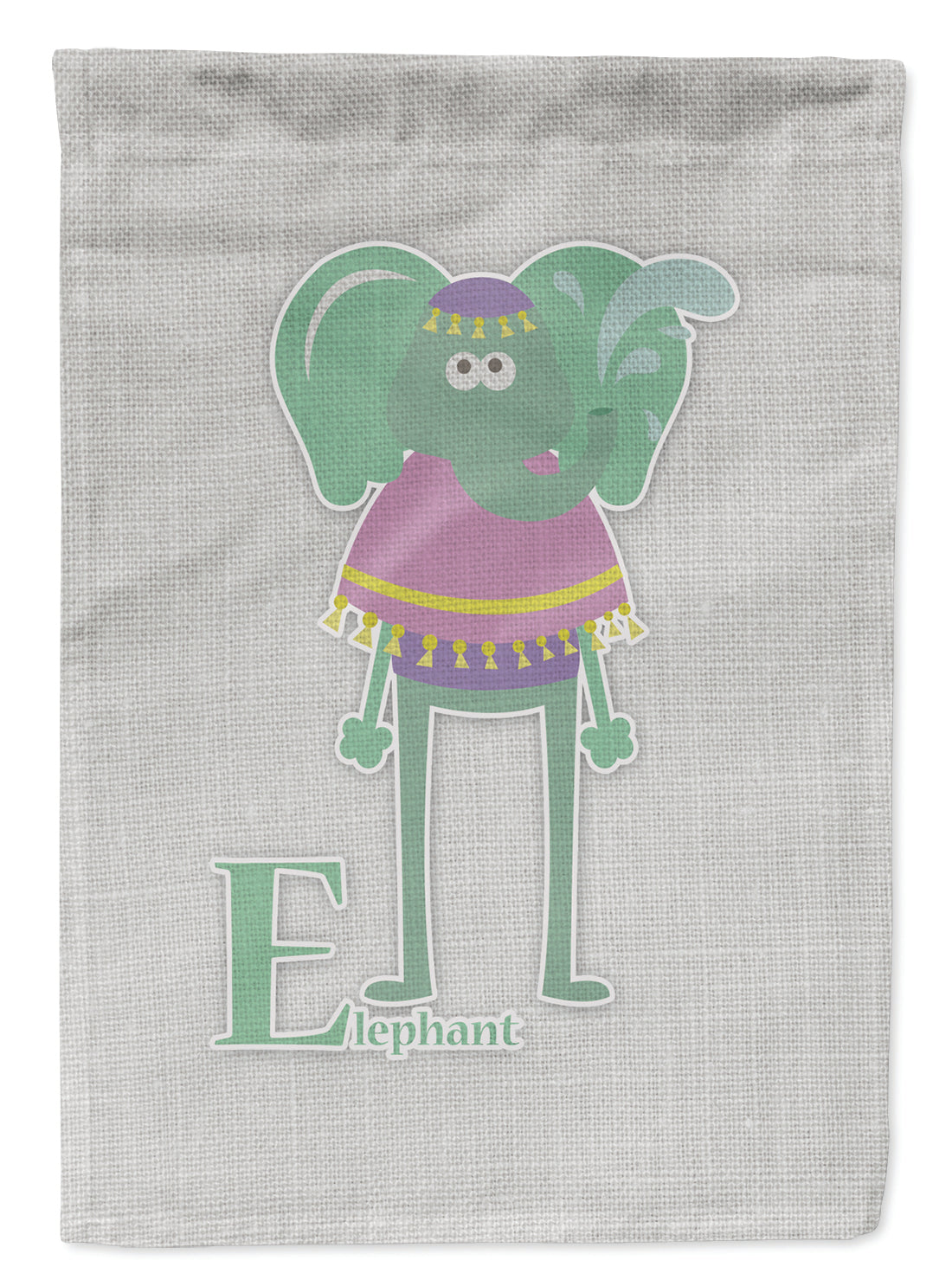 Alphabet E for Elephant Garden Flag - Outdoor Decorative Yard Flag BB5730GF