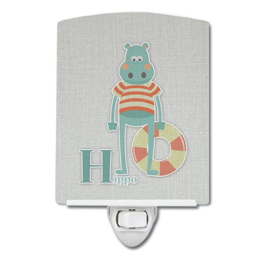 Alphabet H for Hippopotamus Ceramic Night Light BB5733CNL