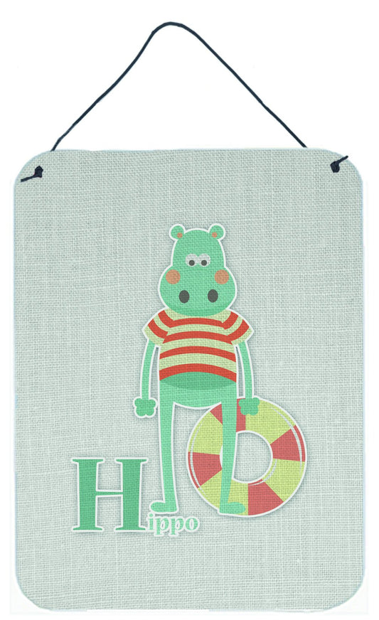 Alphabet H for Hippopotamus Wall or Door Hanging Prints BB5733DS1216