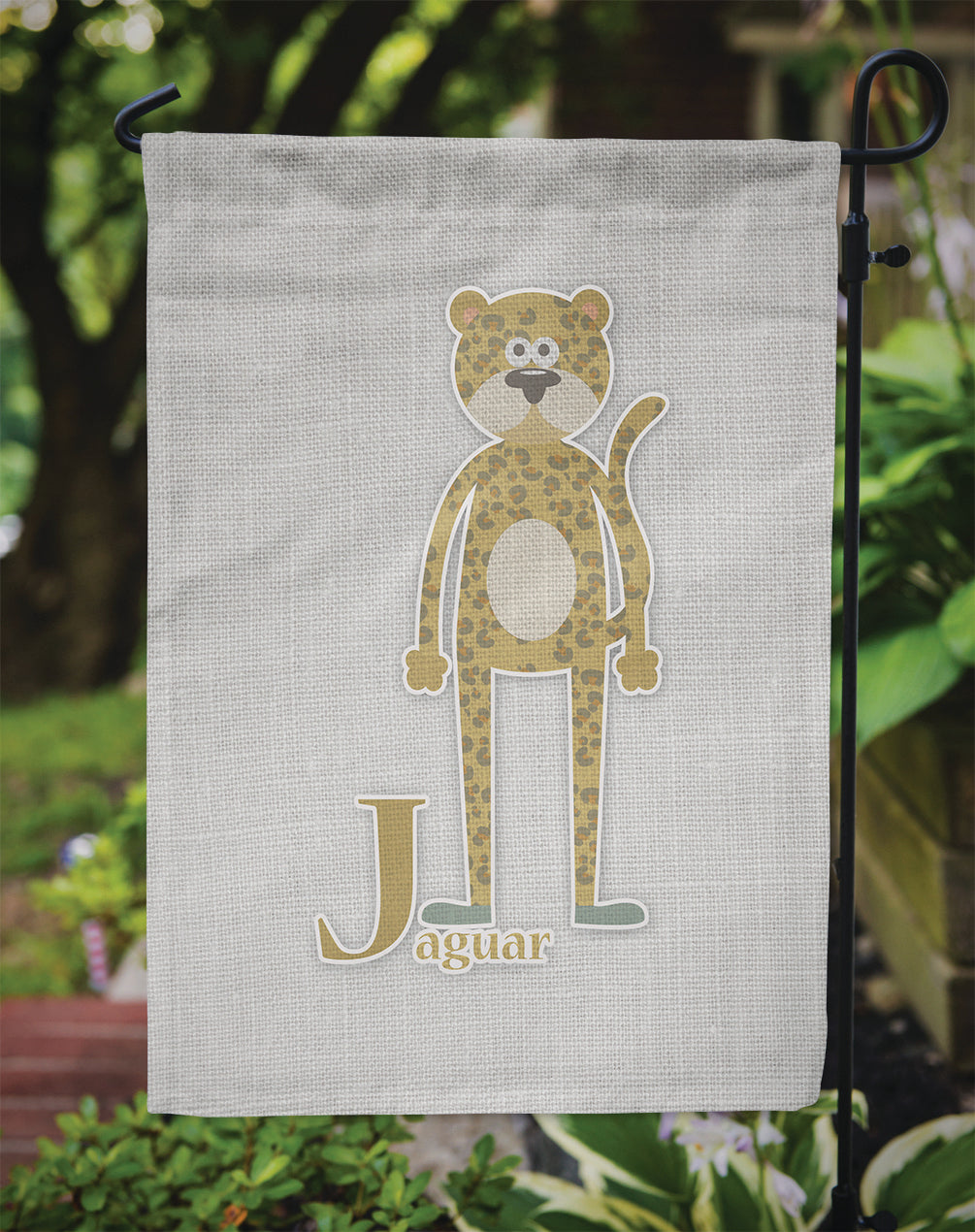 Alphabet J for Jaguar Garden Flag - Outdoor Decorative Yard Flag BB5735GF
