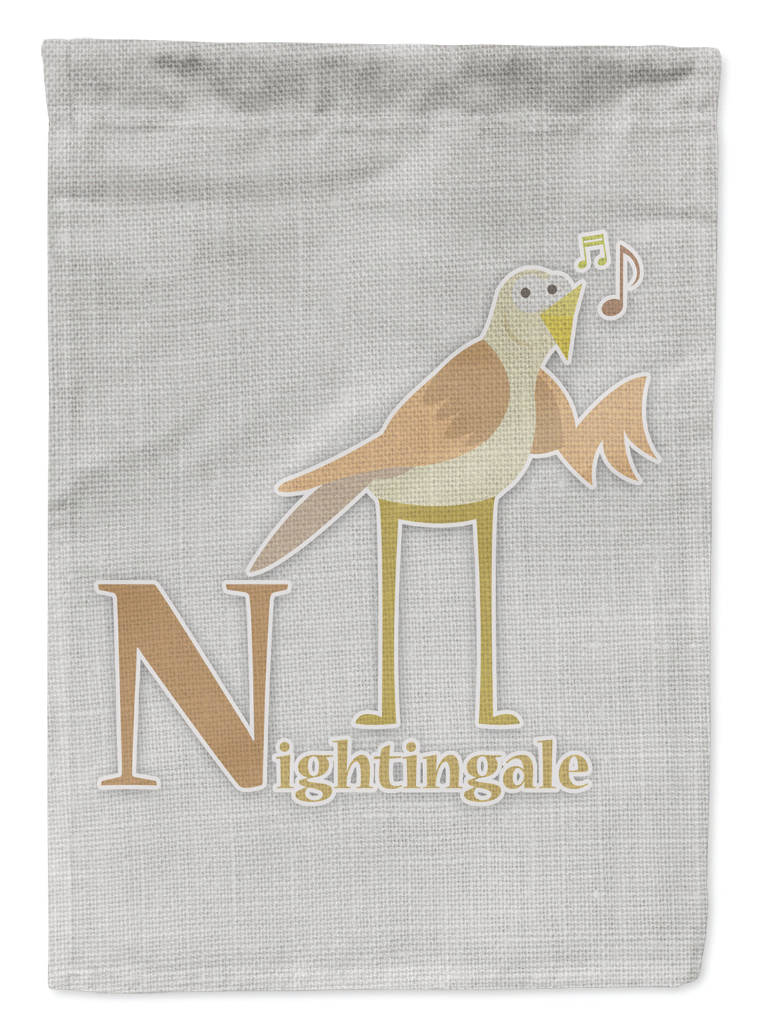Alphabet N for Nightingale Garden Flag - Outdoor Decorative Yard Flag BB5739GF