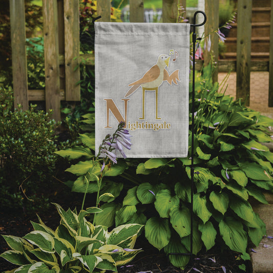 Alphabet N for Nightingale Garden Flag - Outdoor Decorative Yard Flag BB5739GF