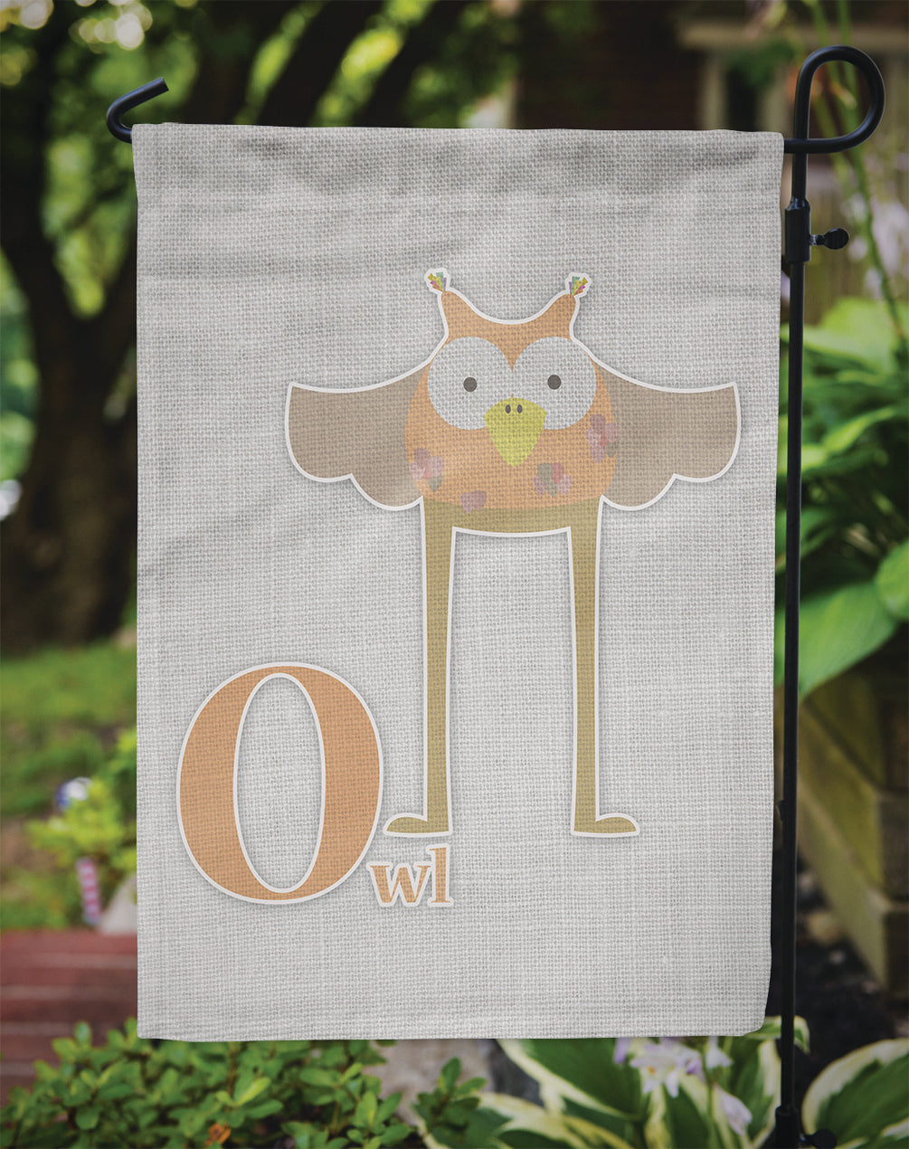 Alphabet O for Owl Garden Flag - Outdoor Decorative Yard Flag BB5740GF