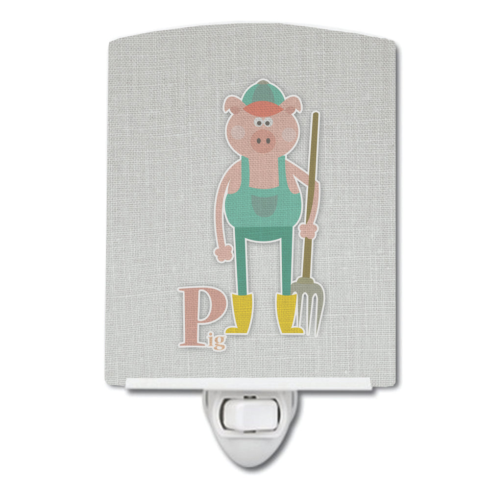 Alphabet P for Pig Ceramic Night Light BB5741CNL