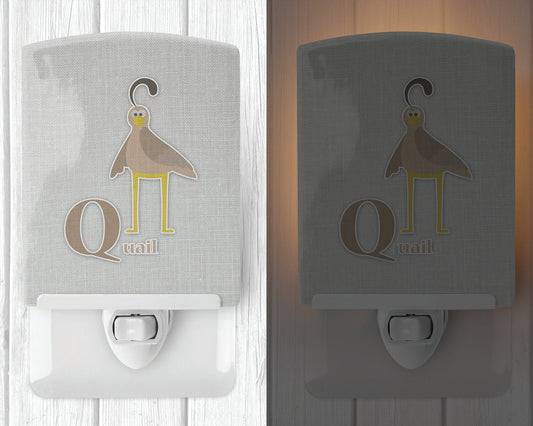 Alphabet Q for Quail Ceramic Night Light BB5742CNL