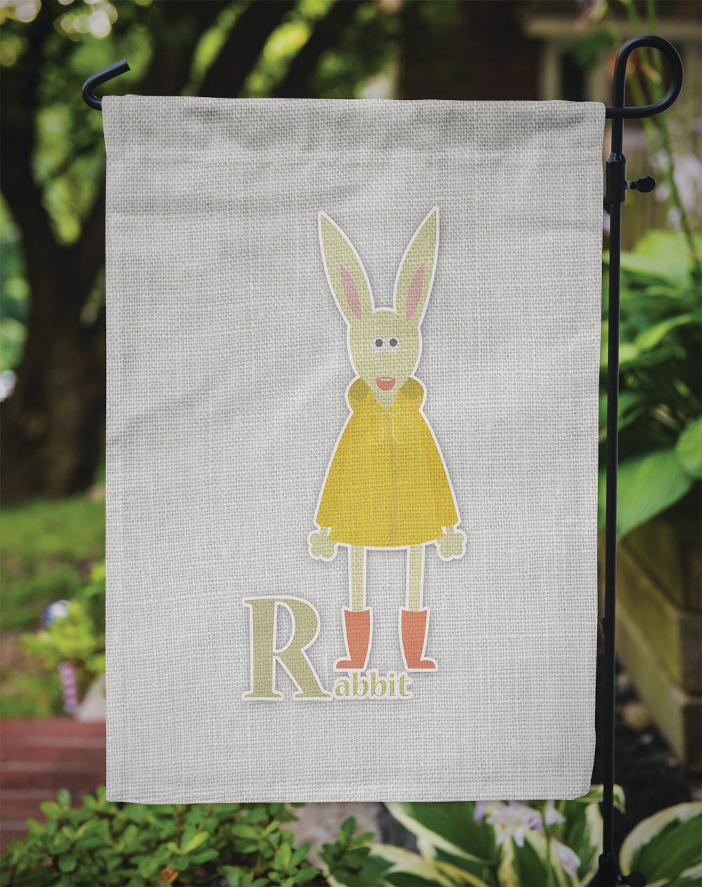 Alphabet R for Rabbit Garden Flag - Outdoor Decorative Yard Flag BB5743GF