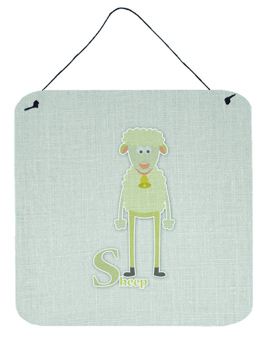 Alphabet S for Sheep Wall or Door Hanging Prints BB5744DS66