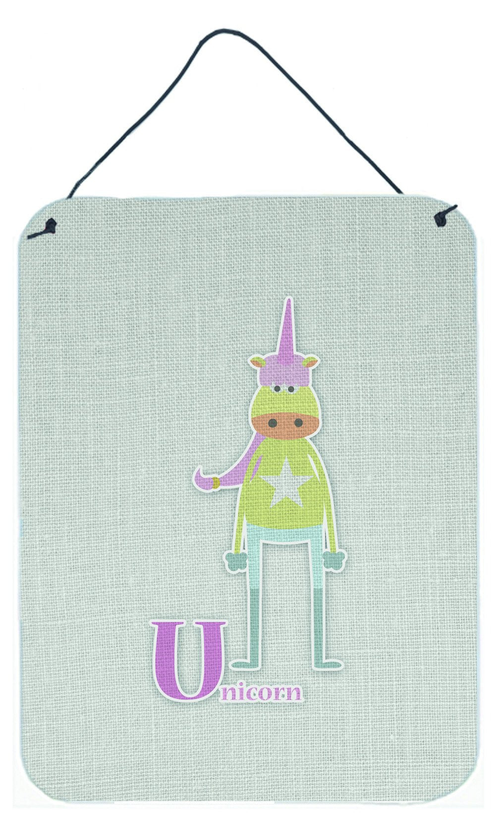 Alphabet U for Unicorn Wall or Door Hanging Prints BB5746DS1216