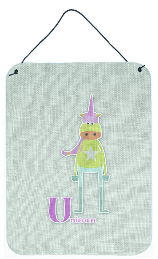 Alphabet U for Unicorn Wall or Door Hanging Prints BB5746DS1216
