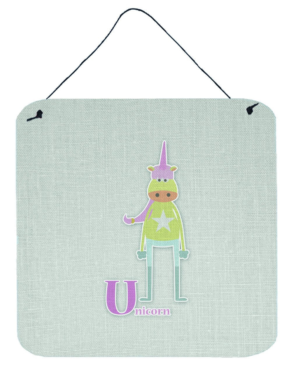 Alphabet U for Unicorn Wall or Door Hanging Prints BB5746DS66