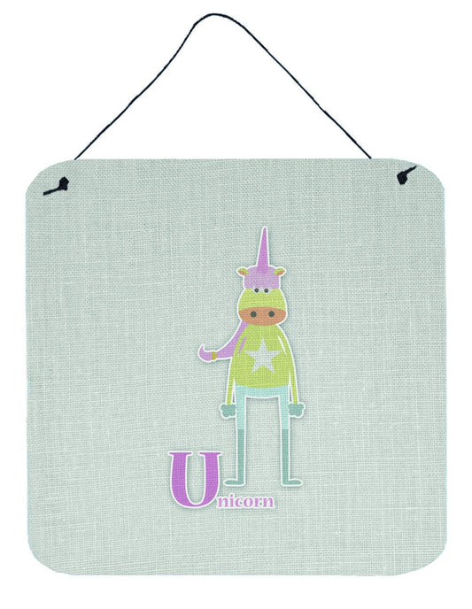 Alphabet U for Unicorn Wall or Door Hanging Prints BB5746DS66