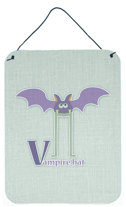 Alphabet V for Vampire Bat Wall or Door Hanging Prints BB5747DS1216