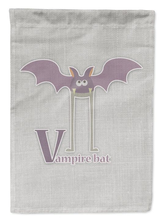Alphabet V for Vampire Bat Garden Flag - Outdoor Decorative Yard Flag BB5747GF