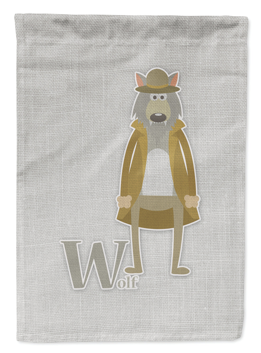 Alphabet W for Wolf Garden Flag - Outdoor Decorative Yard Flag BB5748GF