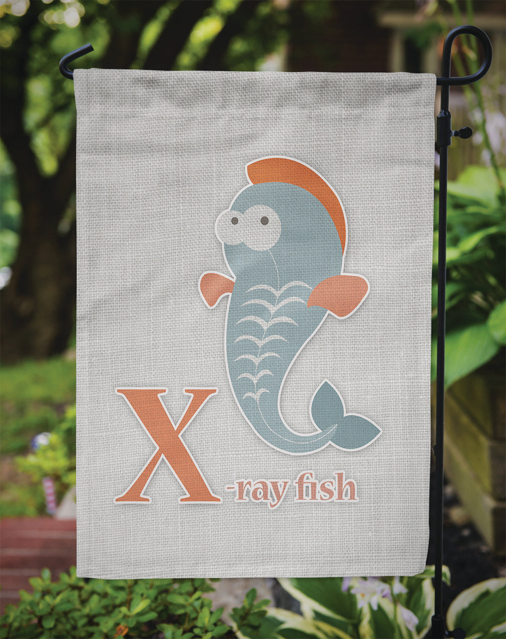 Alphabet X for Xray Fish Garden Flag - Outdoor Decorative Yard Flag BB5749GF