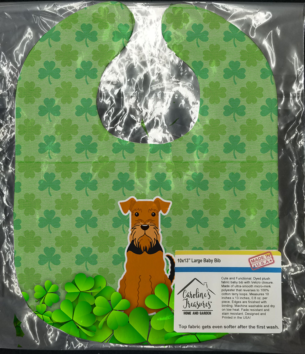 Airedale Shamrocks Baby Bib BB6182BIB