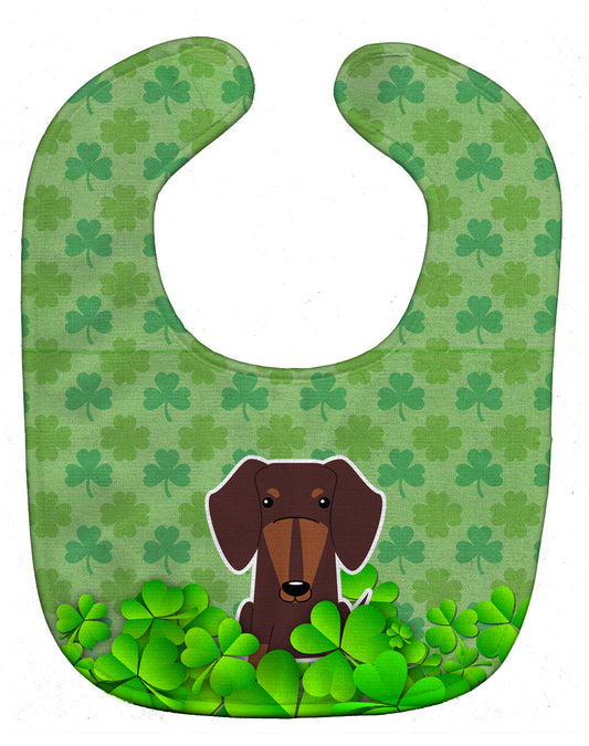 Dachshund Chocolate Shamrocks Baby Bib BB6272BIB