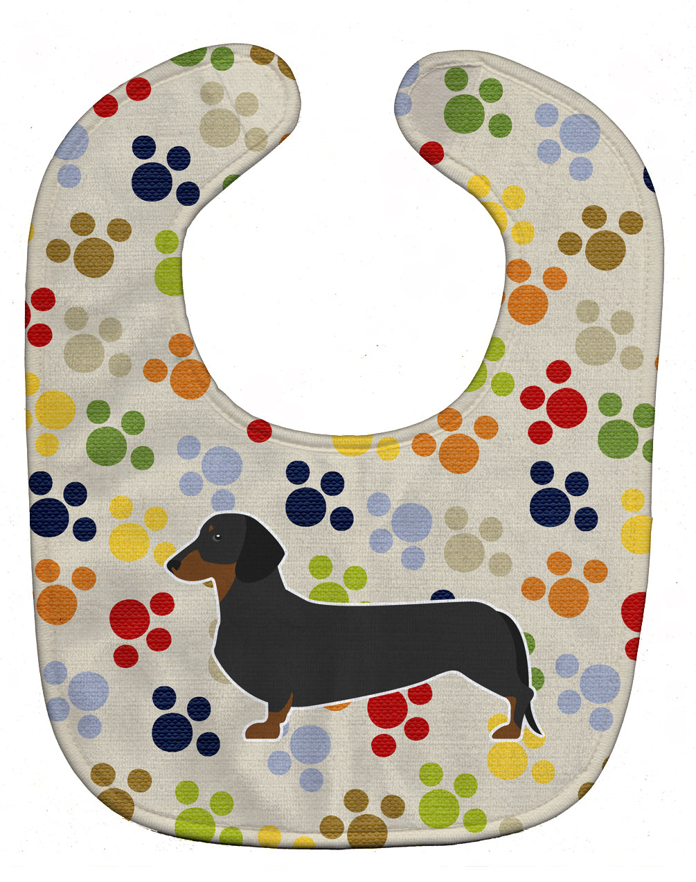 Dachshund Pawprints Baby Bib BB6287BIB