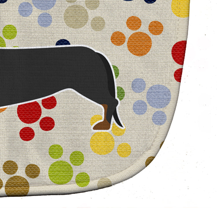 Dachshund Pawprints Baby Bib BB6287BIB