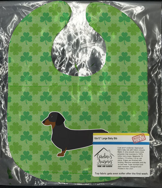 Dachshund Shamrocks  Baby Bib BB6387BIB