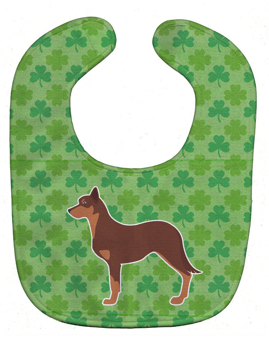 Australian Kelpie Dog Shamrocks  Baby Bib BB6434BIB