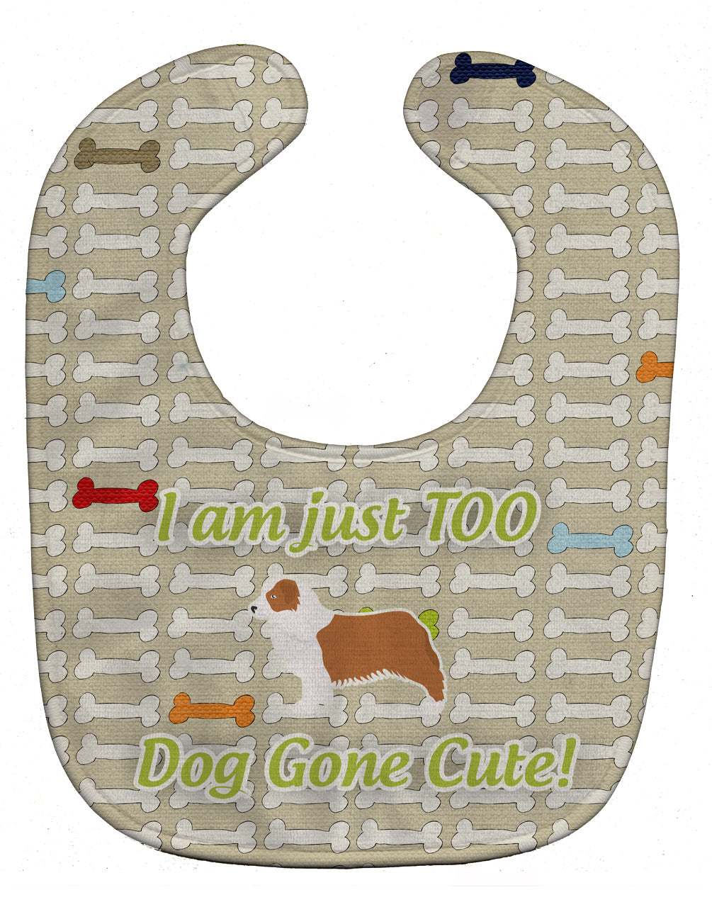 Australian Shepherd Dog Dog Gone Cute Baby Bib BB6538BIB