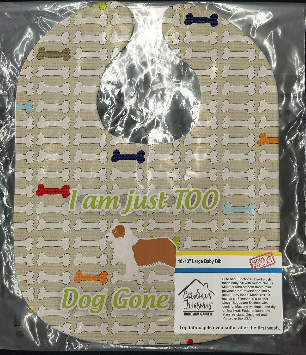 Australian Shepherd Dog Dog Gone Cute Baby Bib BB6538BIB