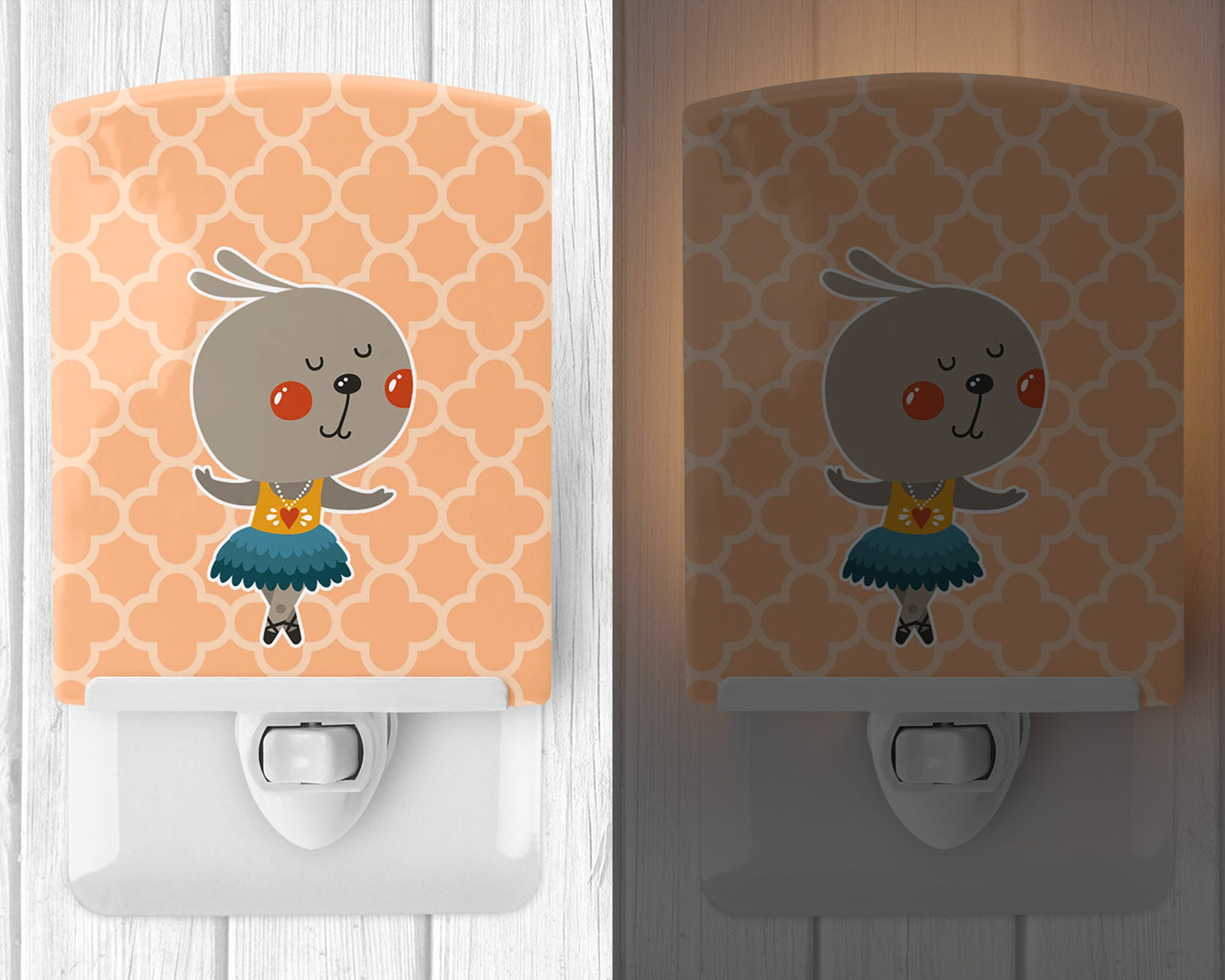 Ballerina Rabbit Ceramic Night Light BB6727CNL