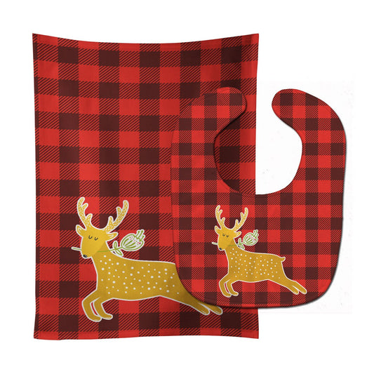 Deer Baby Bib & Burp Cloth BB6773STBU