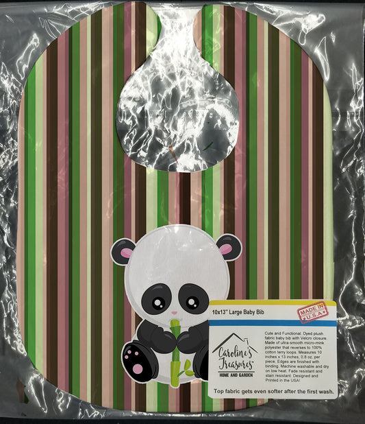 Bamboo Flute Panda Baby Bib BB6803BIB