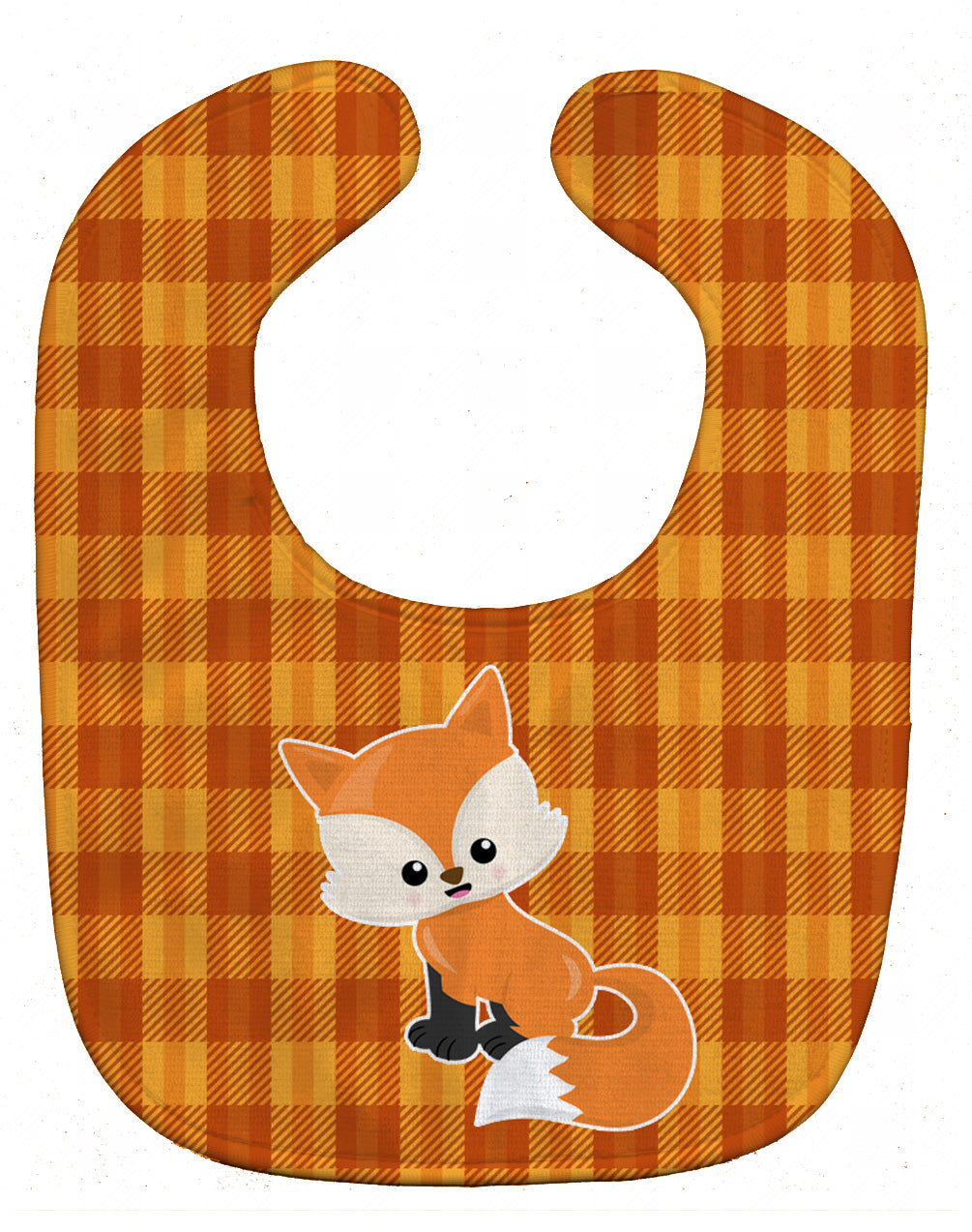 Baby Fox Gingham Baby Bib BB7087BIB