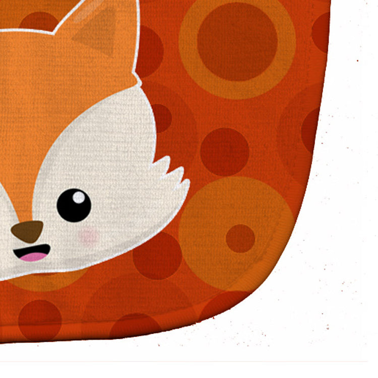 Baby Fox Face Polkadots Baby Bib BB7089BIB