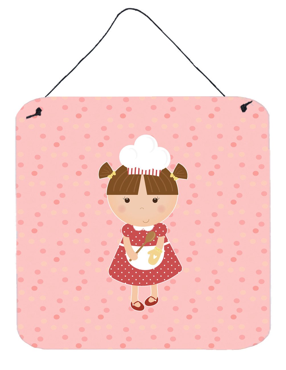 Baker Brunette on Pink Wall or Door Hanging Prints BB7277DS66